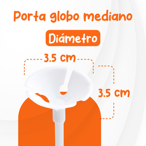 50pcs Porta Globos Paquete Espesar Con 50 Copas y 50 Varas de 40cm soporte base bastones para globos 50 bases y 50 popotes para soportar globos metalicos y latex