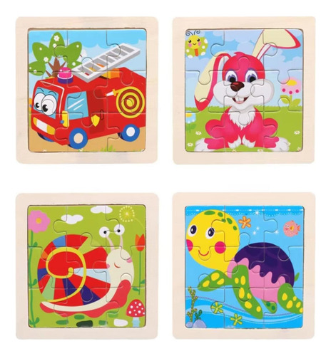 A, Rompecabezas Madera For Niños, Tablero Rompecabezas