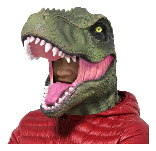 Larpgears Mscara De Cabeza De Dinosaurio T-rex De Ltex Para