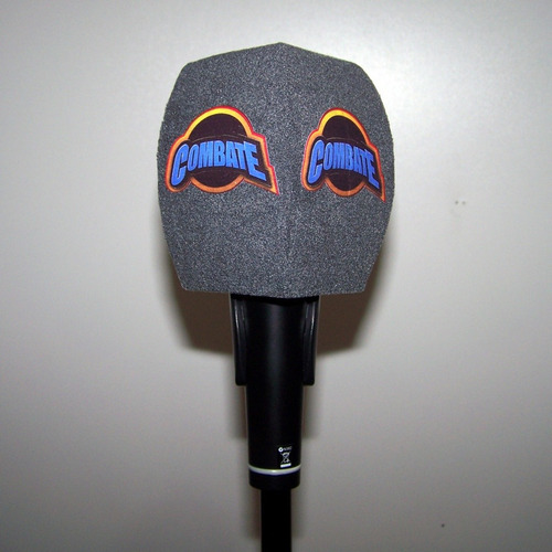 Capuchon Para Microfonos Antipop Flockedo C/logo En 4 Caras