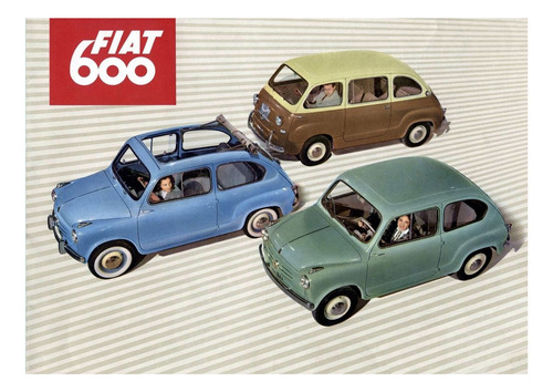 Cuadros Decorativos Autos Fiat Vintage.    M255