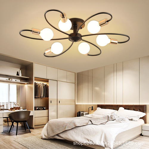 Lámpara De Techo Nórdica Led Para Sala De Estar Y Dormitorio