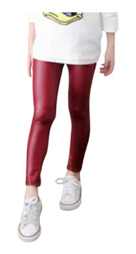 Leggins cuero rojo new arrivals