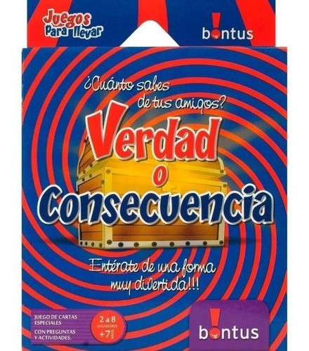 Verdad Consecuencia - Juego De Cartas - Bontus Art.514