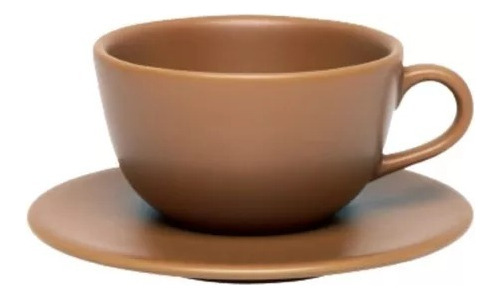 Taza De Te Con Plato Ceramica 220cc Unni Avela Oxford