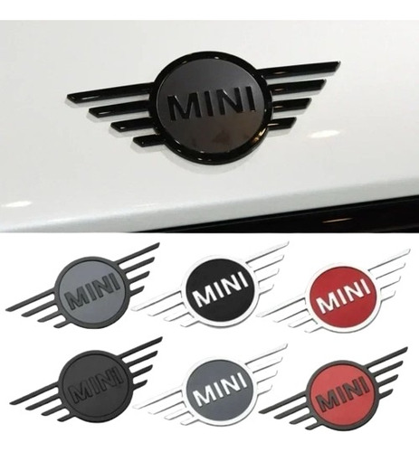 Emblema Cofre Cajuela Mini Cooper F55 F56 Negro Mate 2014+