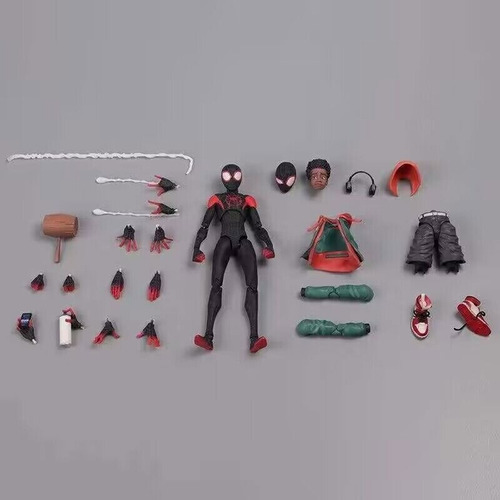Figura Articulada Spiderman Miles Morales Spiderverse 14cm