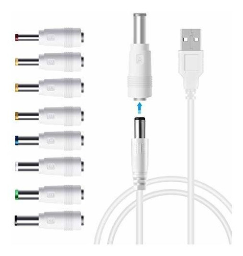 Usb To Dc   Cable 8 In 1 Universal 5v Dc Jack Charging ...