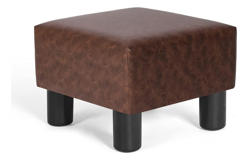 Joveco Small Foot Turkoman Otoman, Faux Leather Square-foot