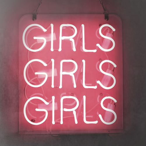 Cartel Neon Rosa Girls 12 9.8 Para Recamara Bar Hotel