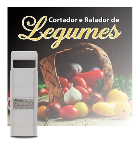 Cortador Ralador De Legumes Manual 8 Peças Original 123útil