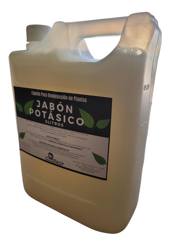 Imagen 3 de 6 de Jabon Potásico Liquido Para Desinfección De Plantas 5 Lts
