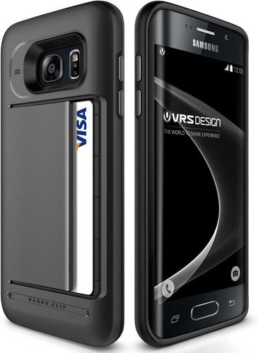 Galaxy S7 Edge Case  Vrs Diseño  Damda Clip   Dark Silver 