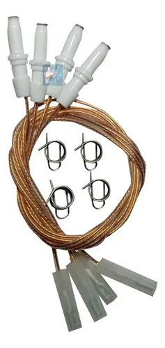 Kit Bujías Alta Para Estufa Haceb Original X 4 Unidades