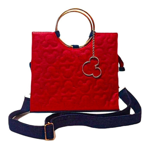 Imagen 5 de 6 de Bolso De Mano Mickey Mouse Nyny Mimie Para Mujer Elegante