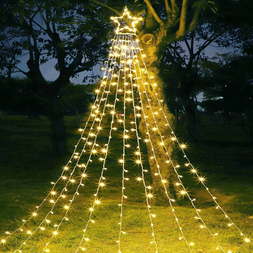 Luces De Estrella De Decoración De Árbol Para Fiesta De Boda