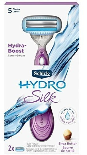 Maquinilla De Afeitar Schick Hydro Silk Mujer 2 Recambios.