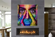 Comprar Cuadro 30x30cm Colores Arte Dibujos Pinturas Moderno M5