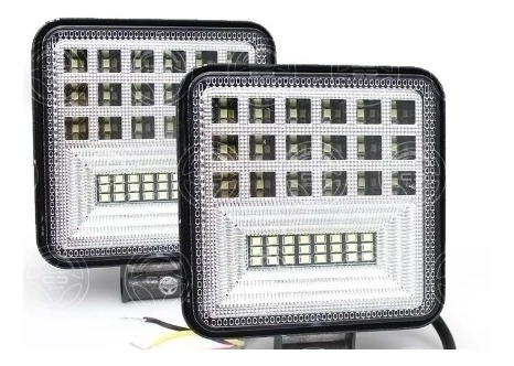 Par Faros Led Auxiliares Fija Y Estrobo