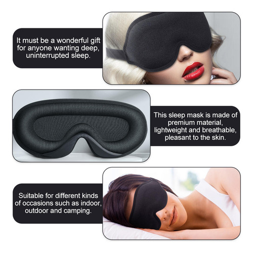 Máscara Portátil Para Dormir Con Los Ojos, Con Los Ojos Vend
