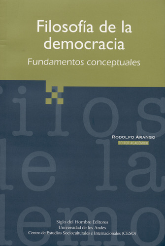 Libro Filosofia De La Democracia Fundamentos Conceptuales