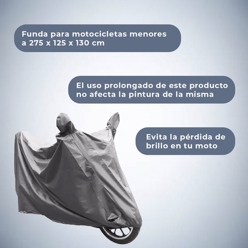 Funda Para Moto Universal Doble Textura Impermeable
