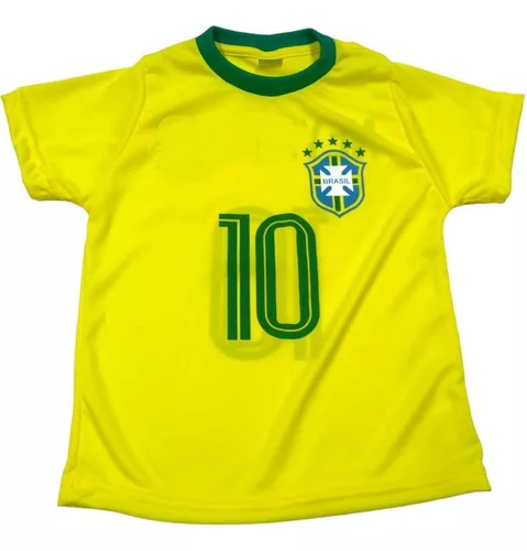 Camiseta Brasil Infantil Blusa Menino Menina Camisa Maj360