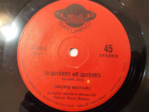 Vinilo Single Del Grupo Hatari  Feliz Feliz (b117