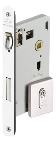 Fechadura Rolete 1710 Quadrada Externa Cromada Xp C/red Cor Inox