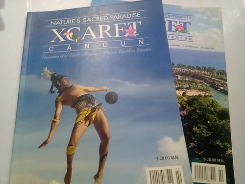 Revista Xcaret Cancún Aeroméxico Lote De 2