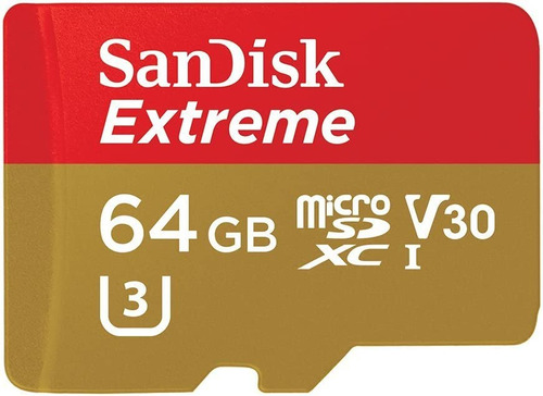 Tarjeta De Memoria Sandisk Extreme 64gb Sd Xc + Adaptador