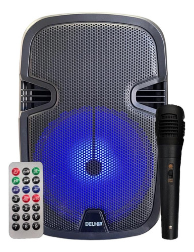 Parlante Portátil Con Bluetooth Y Micrófono 8 Pulgadas 1000w