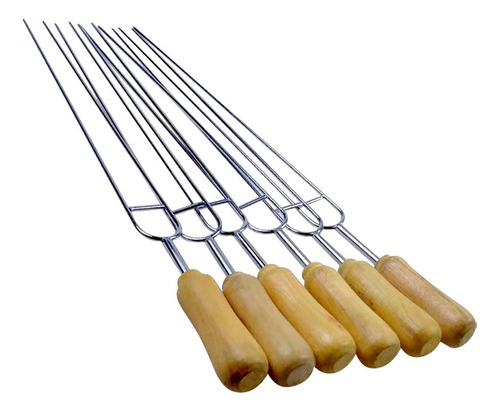 N Bbq Pinchos De Brocheta De Acero Inoxidable Stic 7005