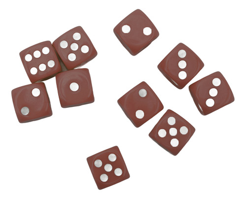 Juego De 30 Dados De Plástico, 16 Mm, 6 Lados, Esquinas Redo