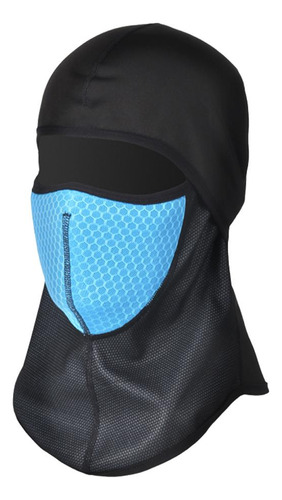 Invierno Ciclismo Máscara Facial A Prueba De Viento Azul