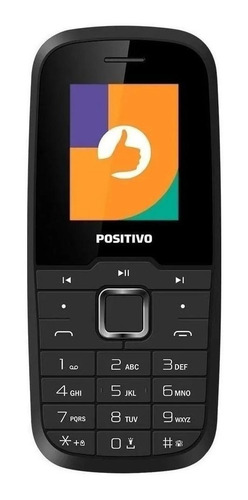 Imagem 1 de 5 de Positivo P26 Dual SIM 32 MB preto 32 MB RAM