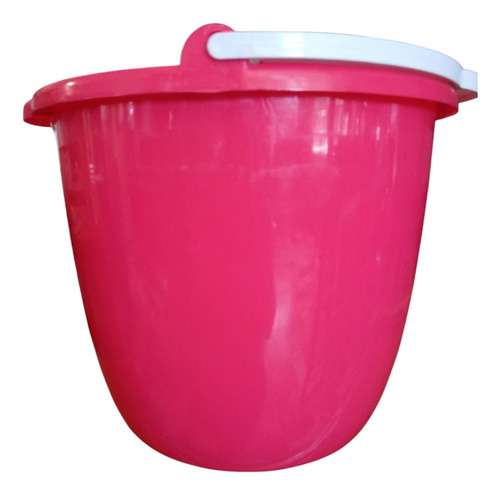 Cubeta De Plástico Color Rosa 12 Litros Rosa