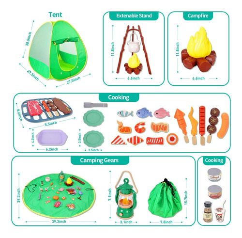 Juguetes Para Acampar Con La Carpa De Juego Emergente En Al