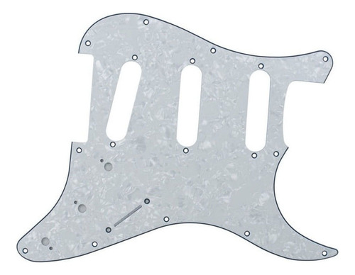 Escudo Perolado Para Guitarra Stratocaster Sss Com 3 Camada
