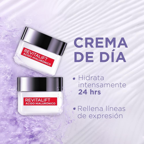Revitalift Loréal Kit Completo Antiarrugas Ácido Hialurónico Mixta Día/noche