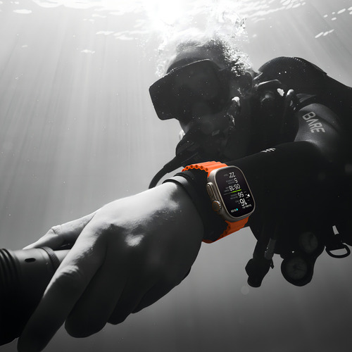 Apple Watch Ultra 2 GPS + Celular • Caja de titanio de 49 mm • Correa Ocean azul - Excelente (Reacondicionado)