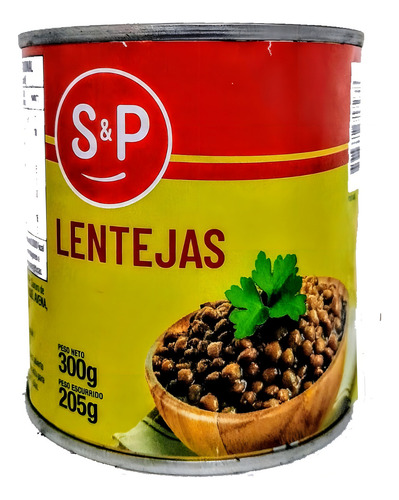 Conserva Lentejas Secas Remojadas S&p 300 Gr