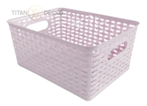 Cajas Almacenamiento Organizador Cesta Set*3 Rattan + Tapa 