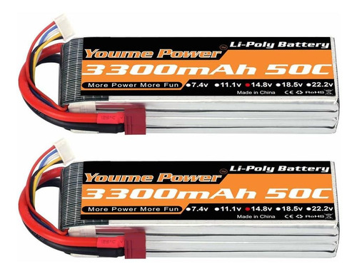 Baterias Lipo (2) 14.8v 3300mah Rc Youme 