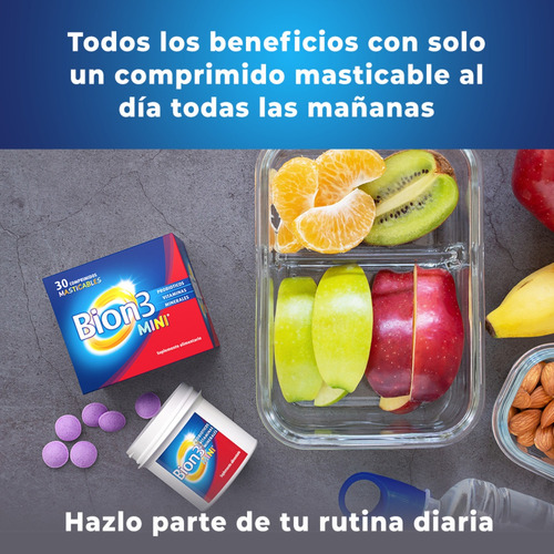 Pack Bion 3 Mini 60 + 30 Comprimidos Masticables