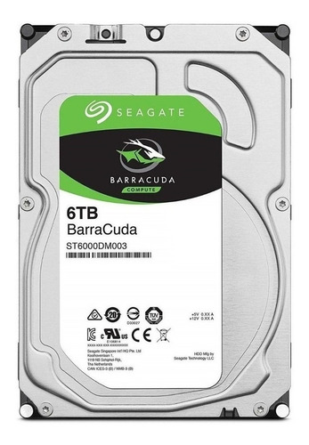Disco rígido interno Seagate 6tb Sata3 6 Gb/s