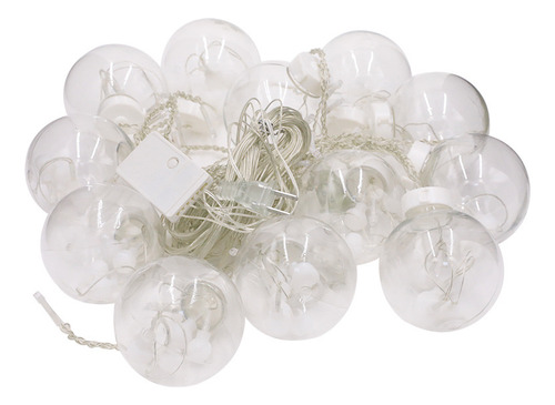 Cortina De Luces Led De Hadas Con Bolas De Colores