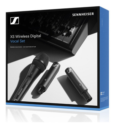 Imagen 2 de 9 de Sistema Sennheiser Xs Wireless Digital Vocal Set Color Negro