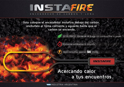 Encendedor De Fuego Electrico Rapido Parrilla Carbon Leña