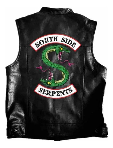 Chaleco Rock De Piel Bordado De Sons Of Anarchy Para Cosplay